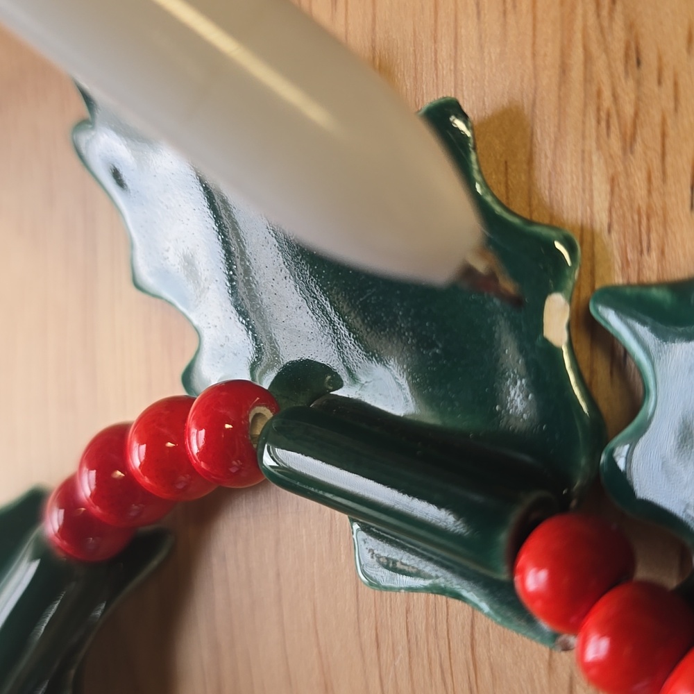 Candace Loheed Ruby Z Ceramic Holly Necklace - image 7